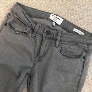 Grey frame jeans